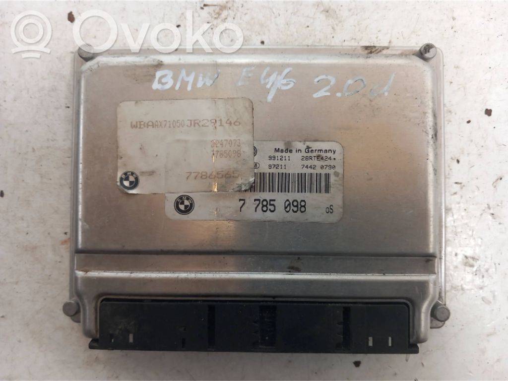 BMW 3 E46 Variklio valdymo blokas 