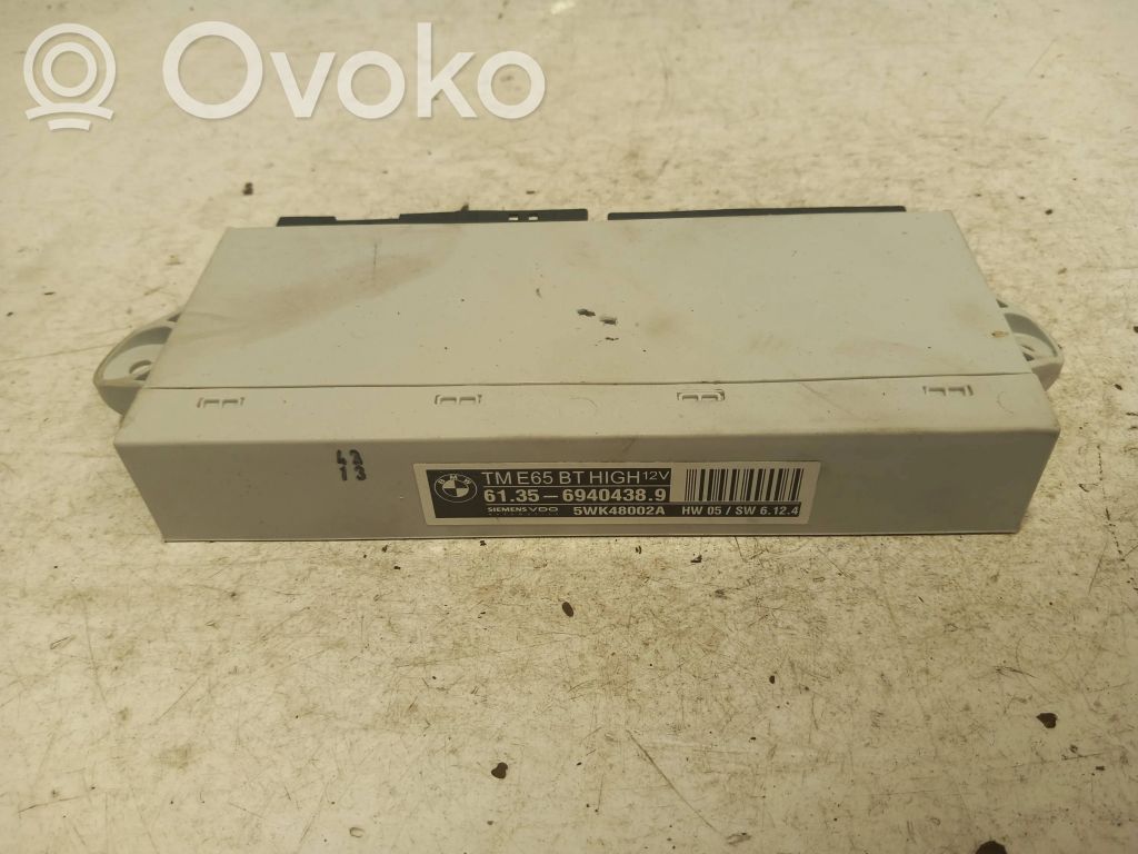 BMW 7 E65 E66 Unidad de control/módulo de la puerta 
