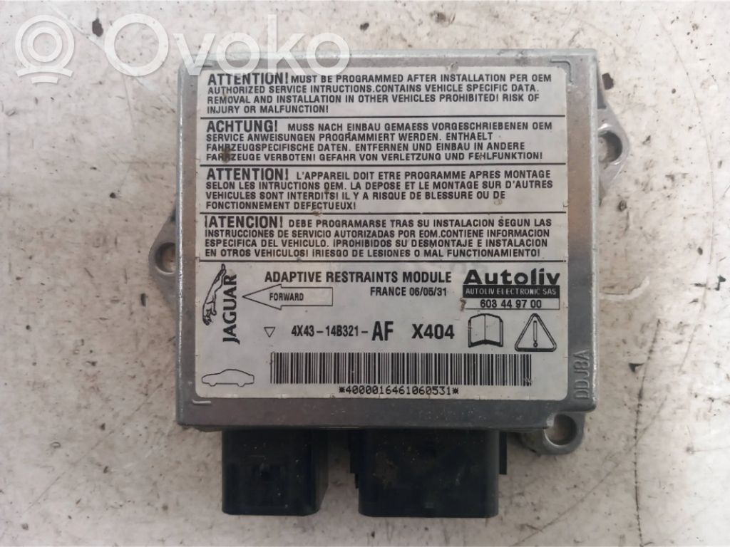 Airbag control unit/module   4X4314B321AF,603449700,4000016461060531