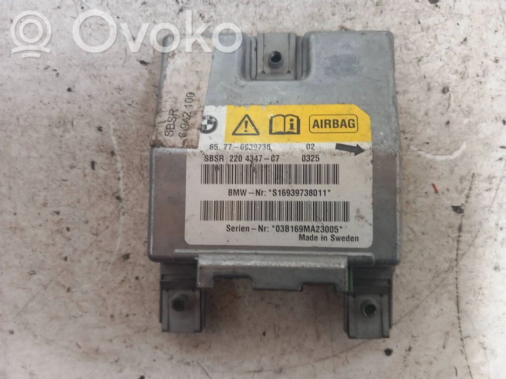 Airbag control unit/module   6939738,220434707,S16939738011