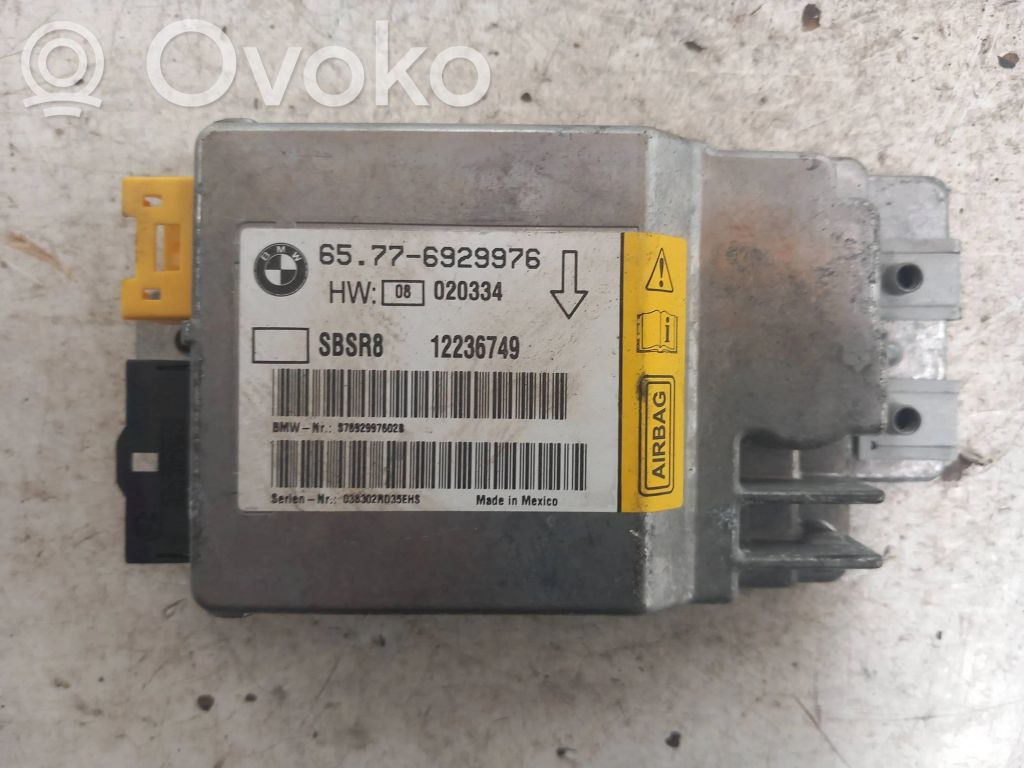 BMW 7 E65 E66 Oro pagalvių valdymo blokas 