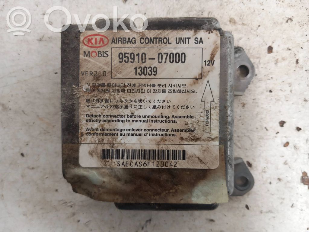 KIA Picanto Airbag control unit/module 