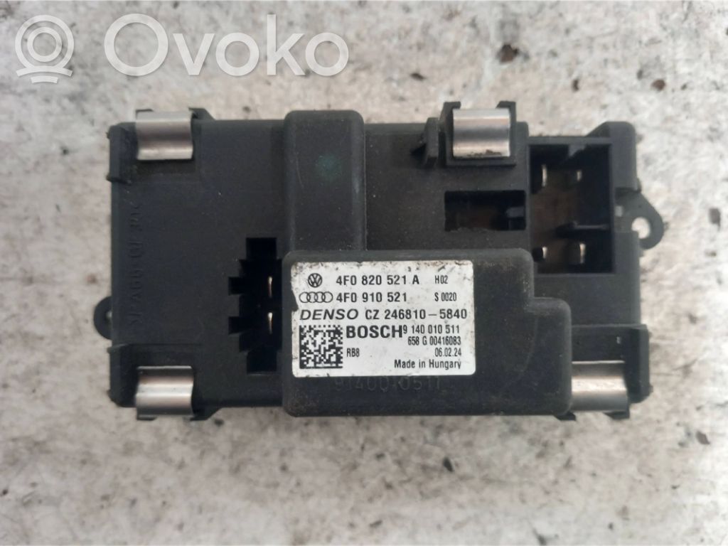 Audi A6 S6 C6 4F Rezystor / Opornik dmuchawy nawiewu 