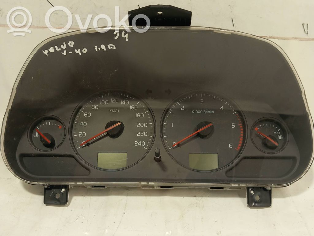 Volvo S40, V40 Vitezometru (grup de instrumente) 