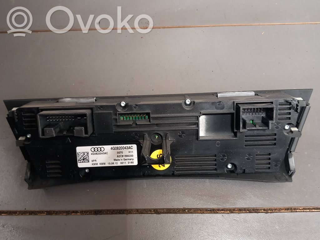 Audi A6 S6 C7 4G Panel klimatyzacji 