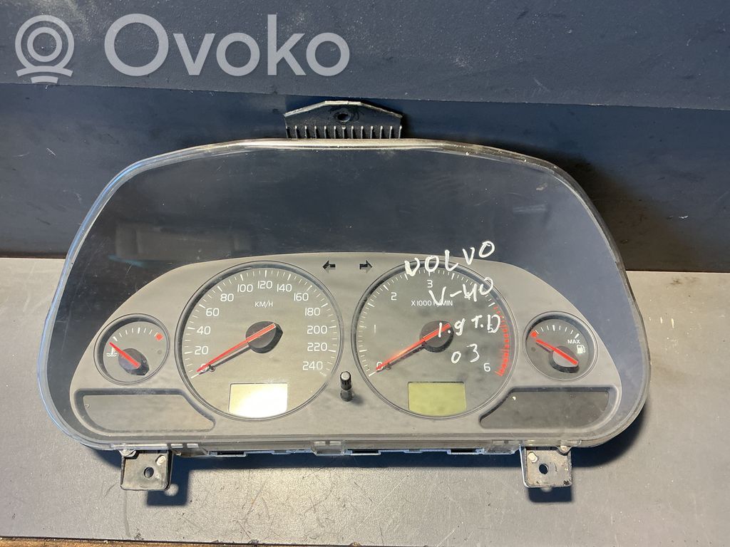 Volvo S40, V40 Vitezometru (grup de instrumente) 