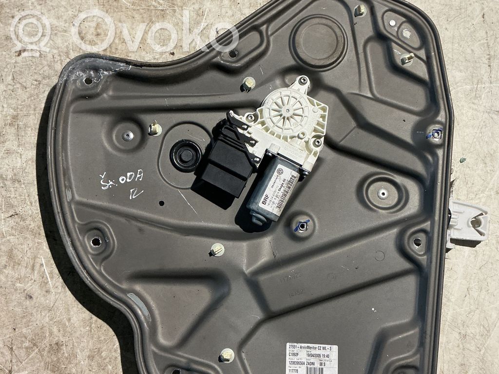 Skoda Octavia Mk2 (1Z) Mechanizm podnoszenia szyby przedniej bez silnika 