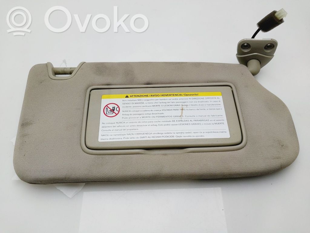 Infiniti EX Osłona przeciwsłoneczna 
