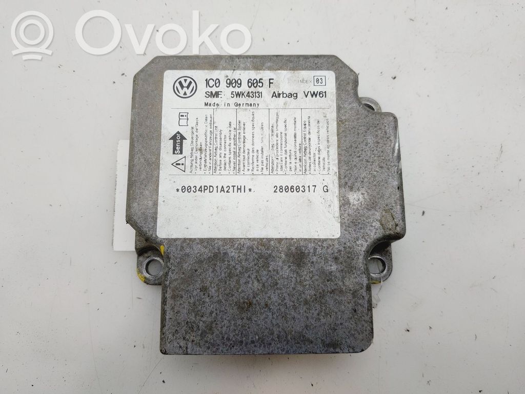 Skoda Superb B5 (3U) Unitate/modul de comandă airbaguri 