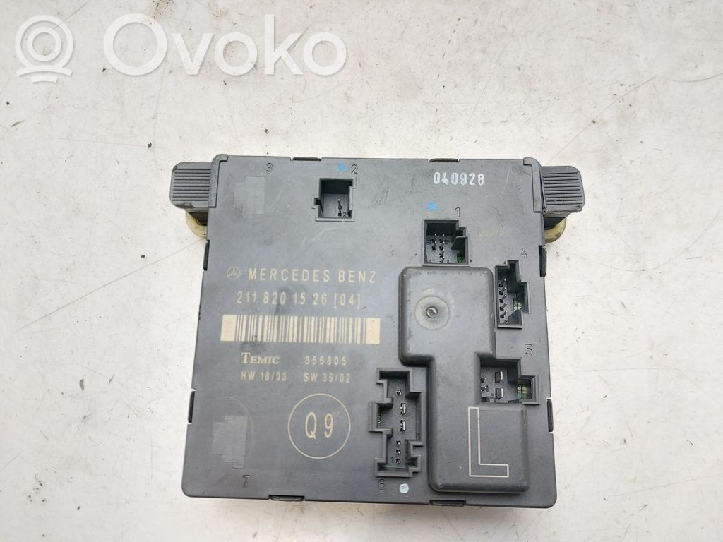 Mercedes-Benz E W211 Centralina/modulo chiusura centralizzata portiere