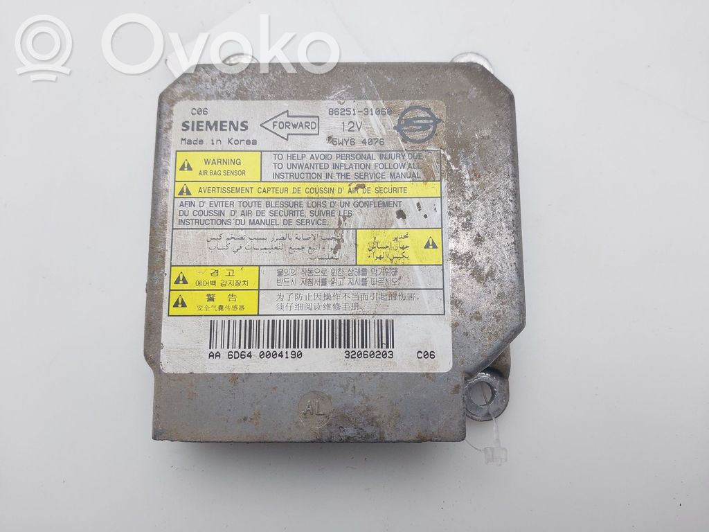 Module de contrôle airbag   8625131060