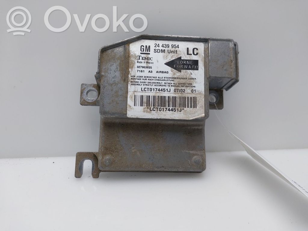 Unidad de control/módulo del Airbag   24439954