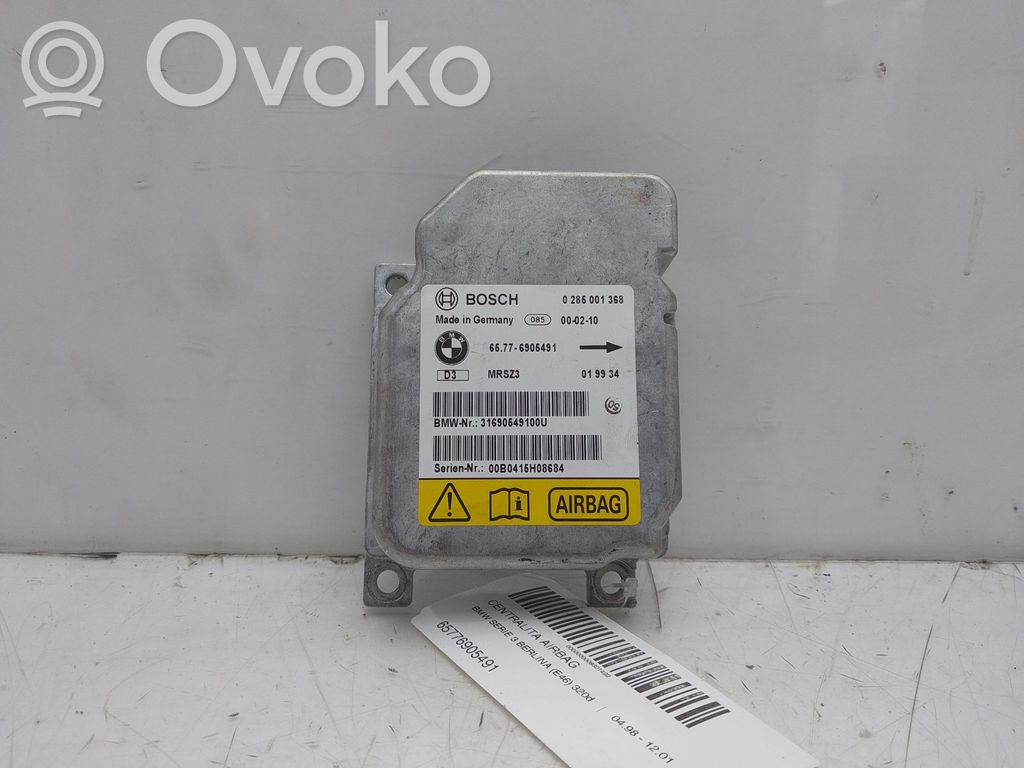 Unidad de control/módulo del Airbag   65776905491