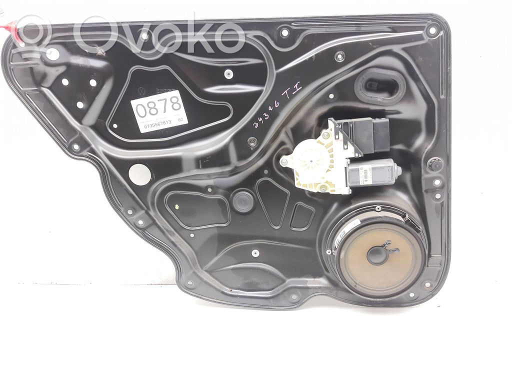 Volkswagen PASSAT B6 Regulador manual de la ventanilla trasera 