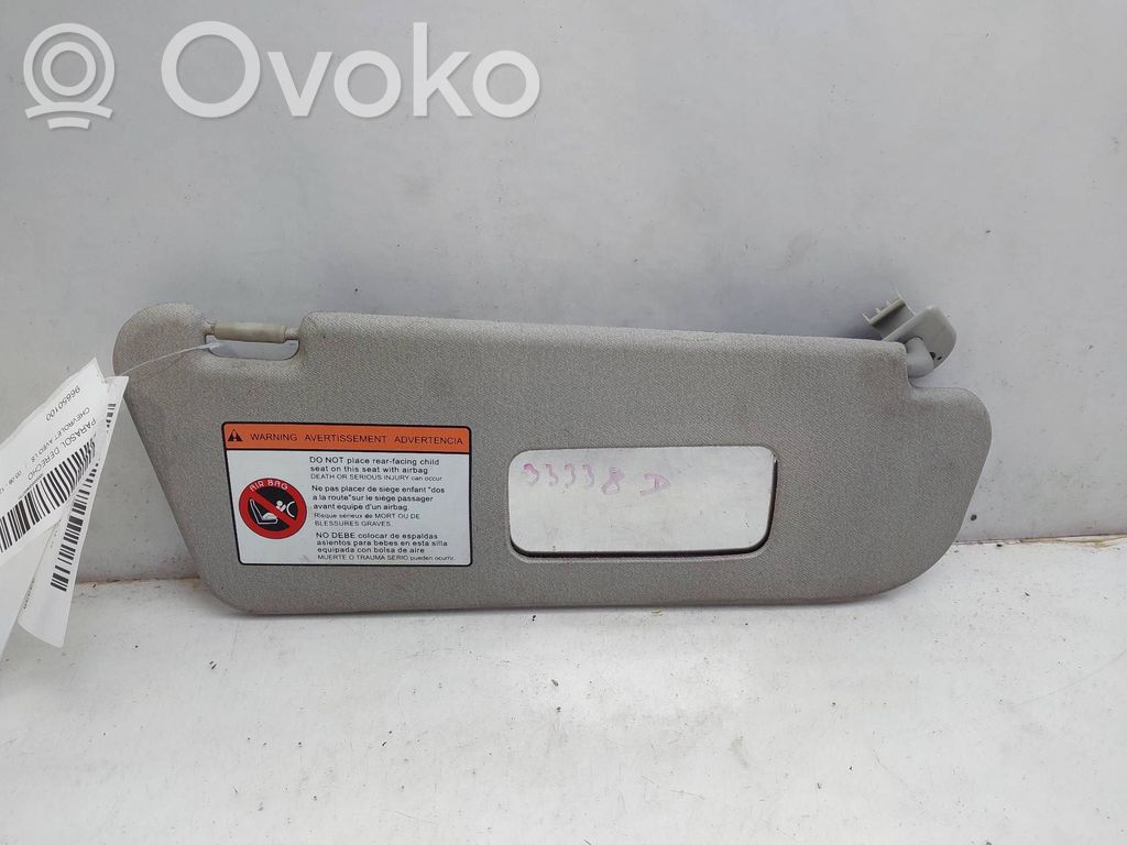 Chevrolet Aveo Sun visor 