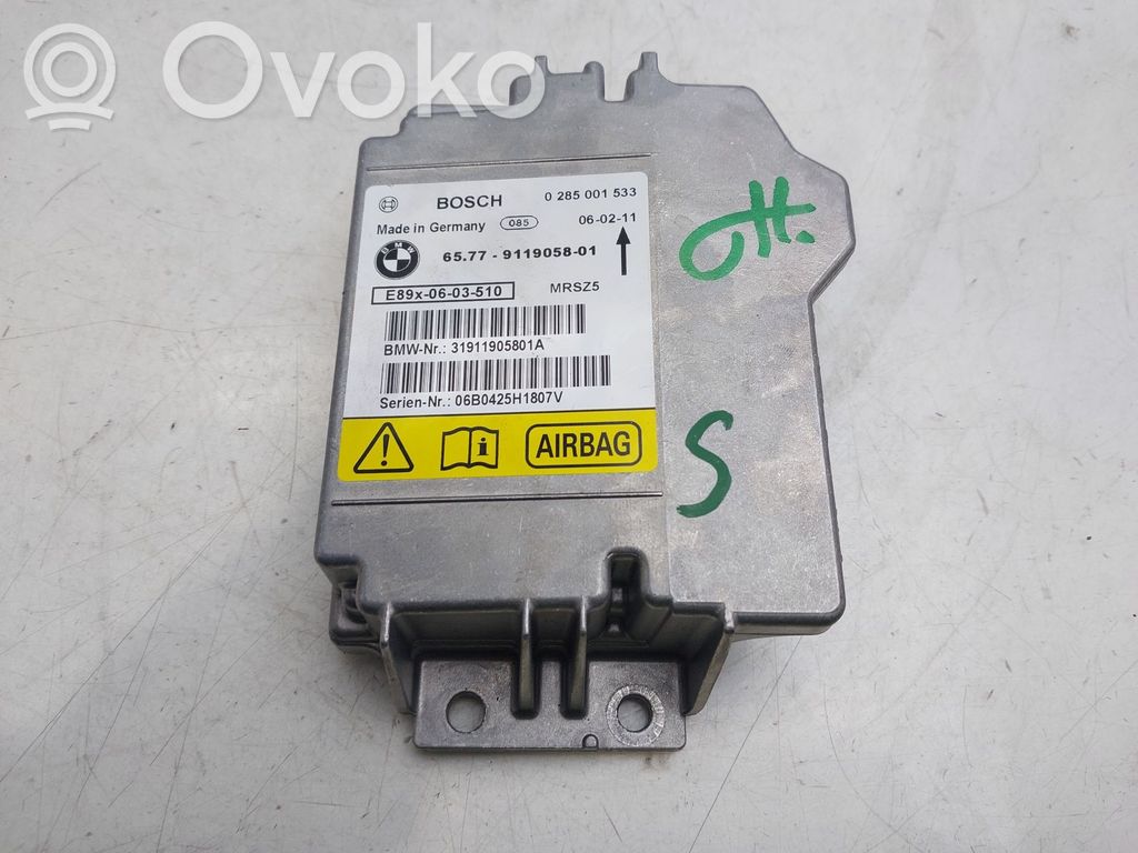 Unidad de control/módulo del Airbag   65779119058