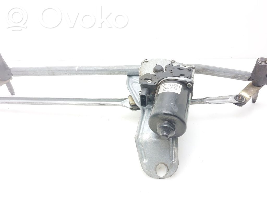 BMW X5 E53 Motor y varillaje del limpiaparabrisas delantero 