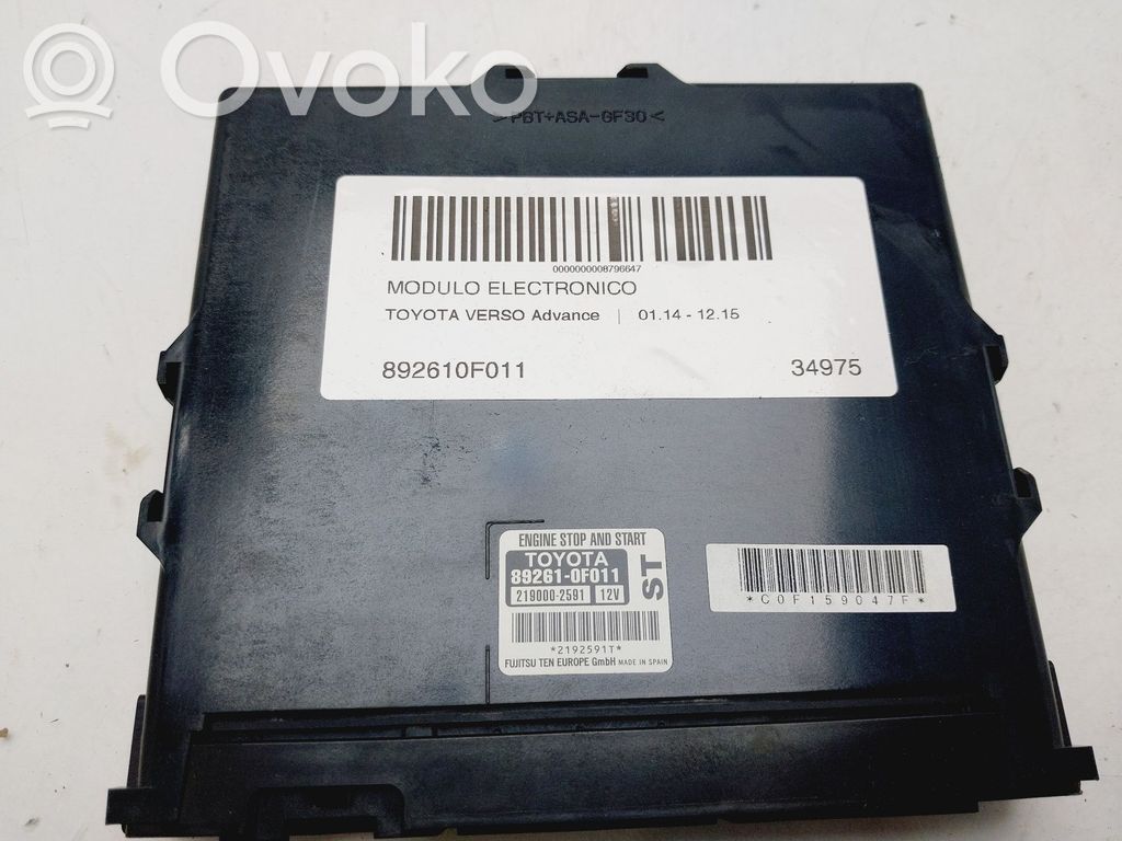 Autres unités de commande / modules   892610F011