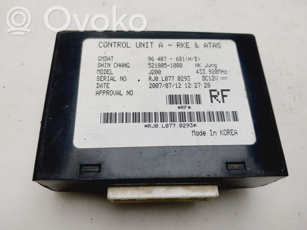 Chevrolet Lacetti Otras unidades de control/módulos