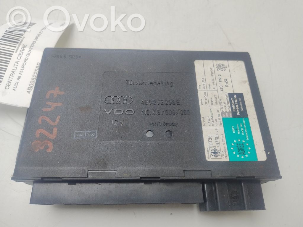Audi A6 S6 C6 4F Centralina/modulo chiusura centralizzata portiere