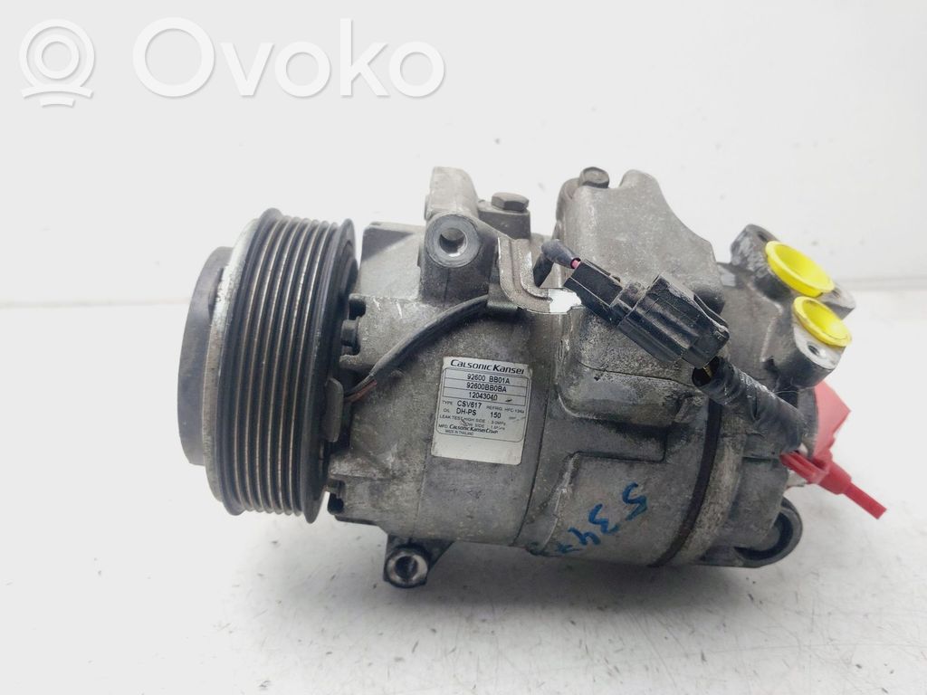 Nissan Qashqai Kompresor / Sprężarka klimatyzacji A/C 
