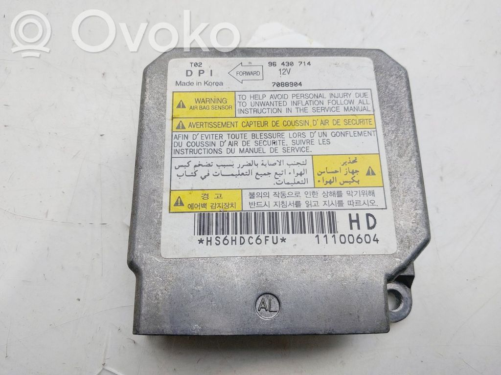 Chevrolet Aveo Airbag control unit/module 