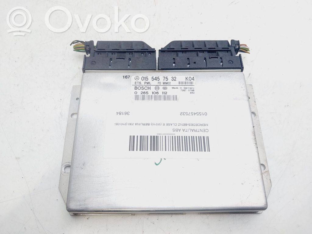 ABS control unit/module   0155457532