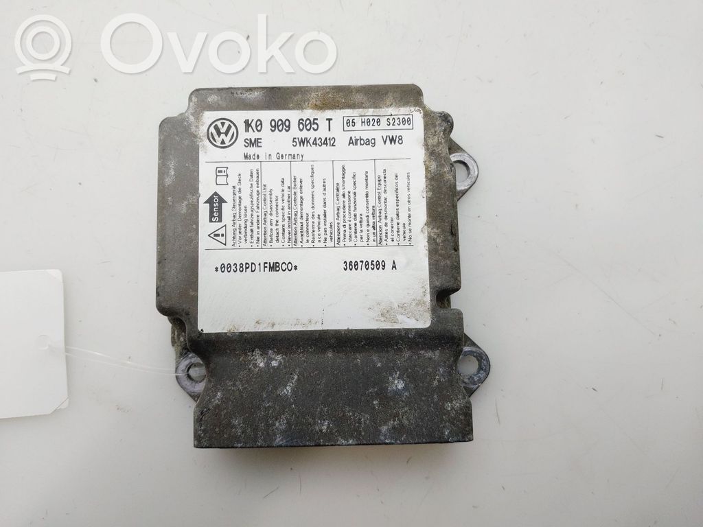 Unidad de control/módulo del Airbag   1K0909605T