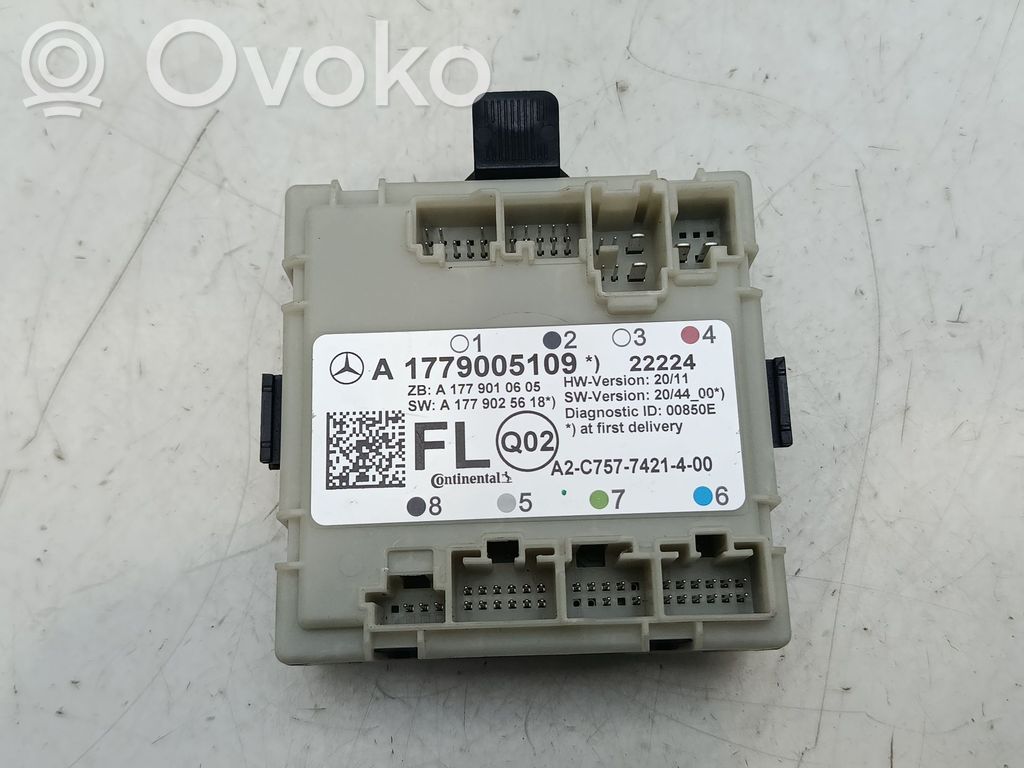 Mercedes-Benz A W177 Centralina/modulo chiusura centralizzata portiere