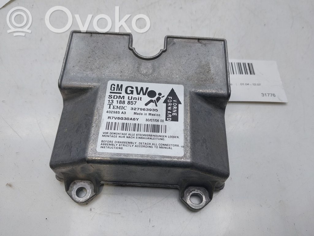Opel Astra H Centralina/modulo airbag