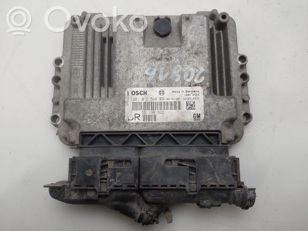 Centralina/modulo del motore   55198922