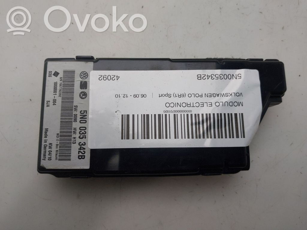 Alte unități/module de control   5N0035342B