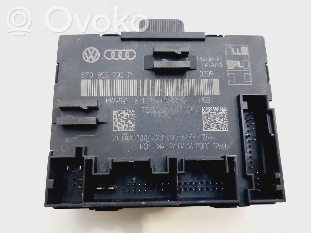 Audi A4 S4 B8 8K Unidad de control/módulo del bloqueo de puertas