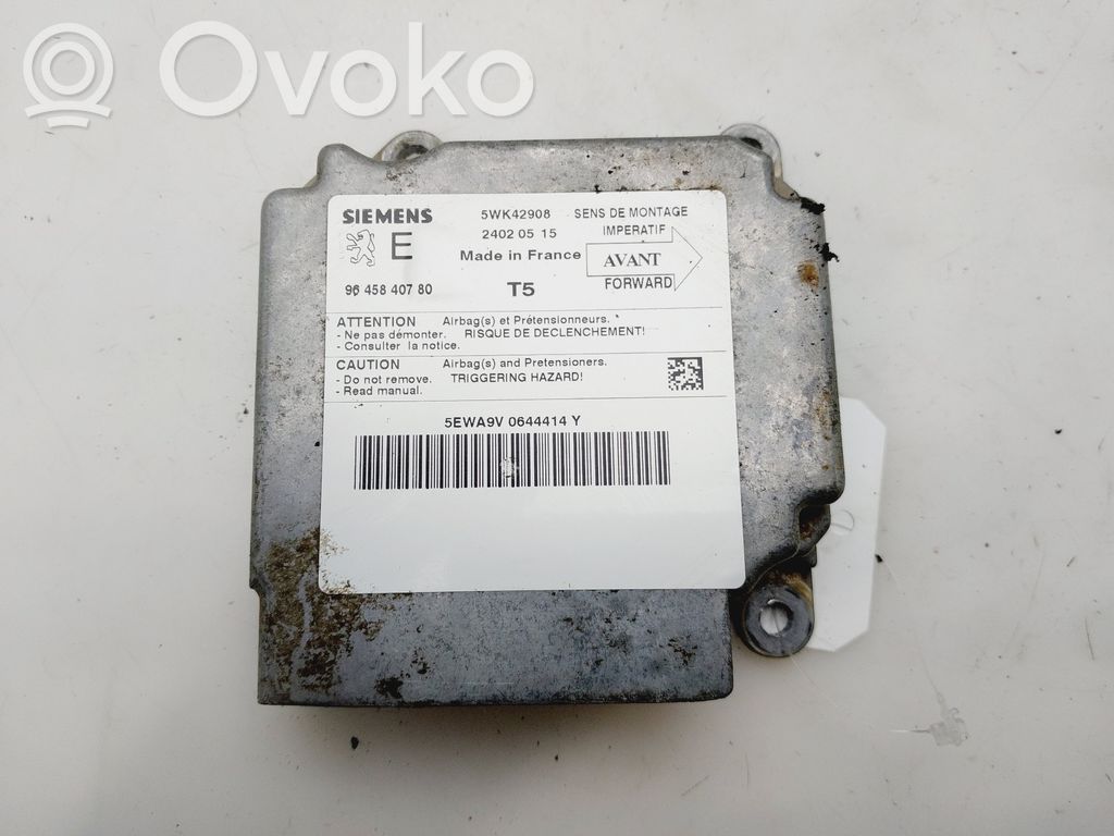 Peugeot 307 Module de contrôle airbag