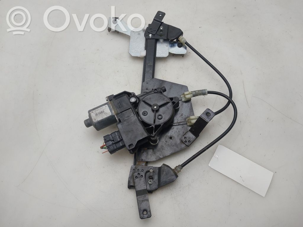 Nissan Qashqai J12 Regulador manual de la ventanilla trasera 