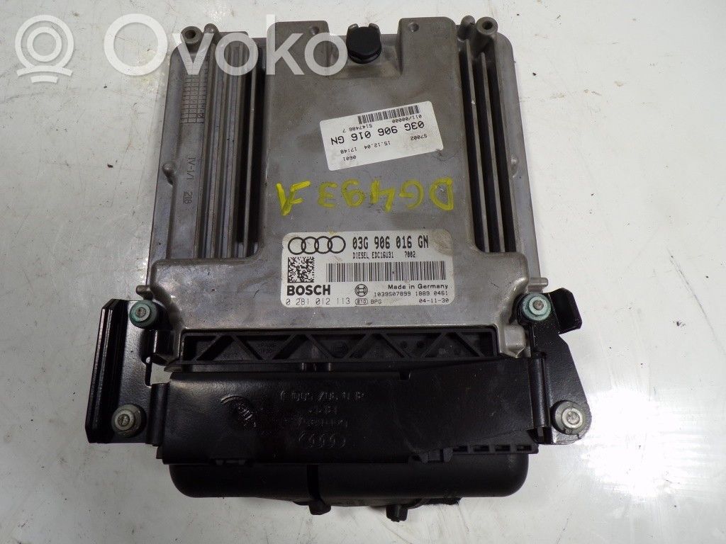 Unidad de control/módulo del motor   03G906016GN,03G906016GN,0281012113