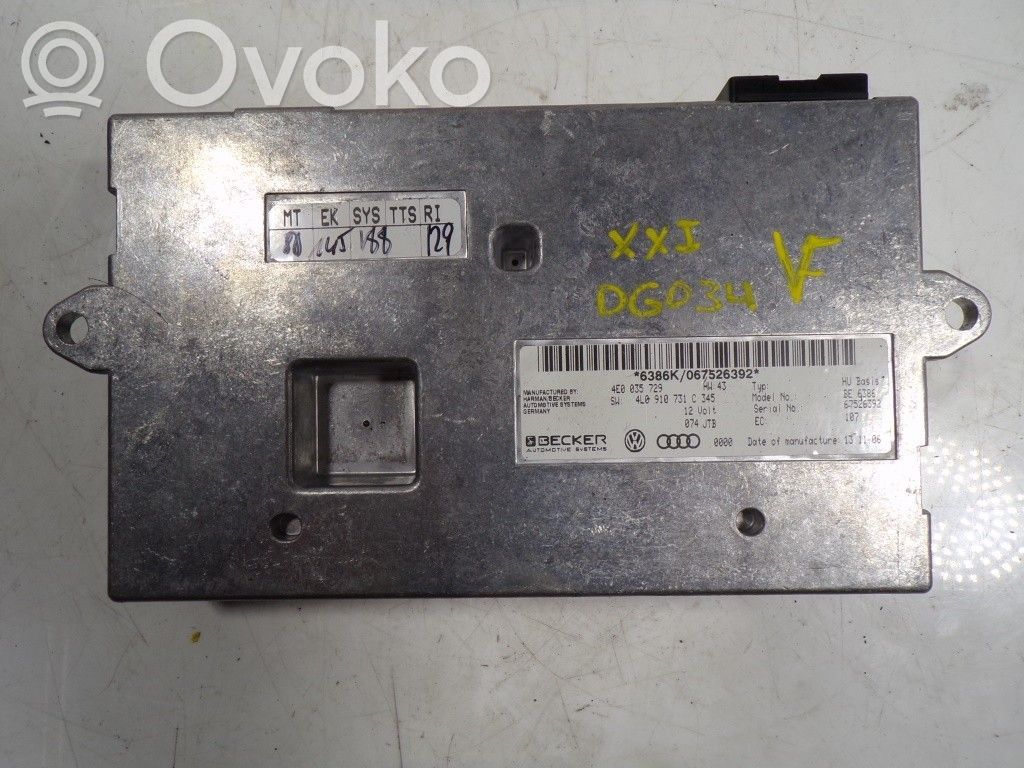 Audi Q7 4L Muut ohjainlaitteet/moduulit 