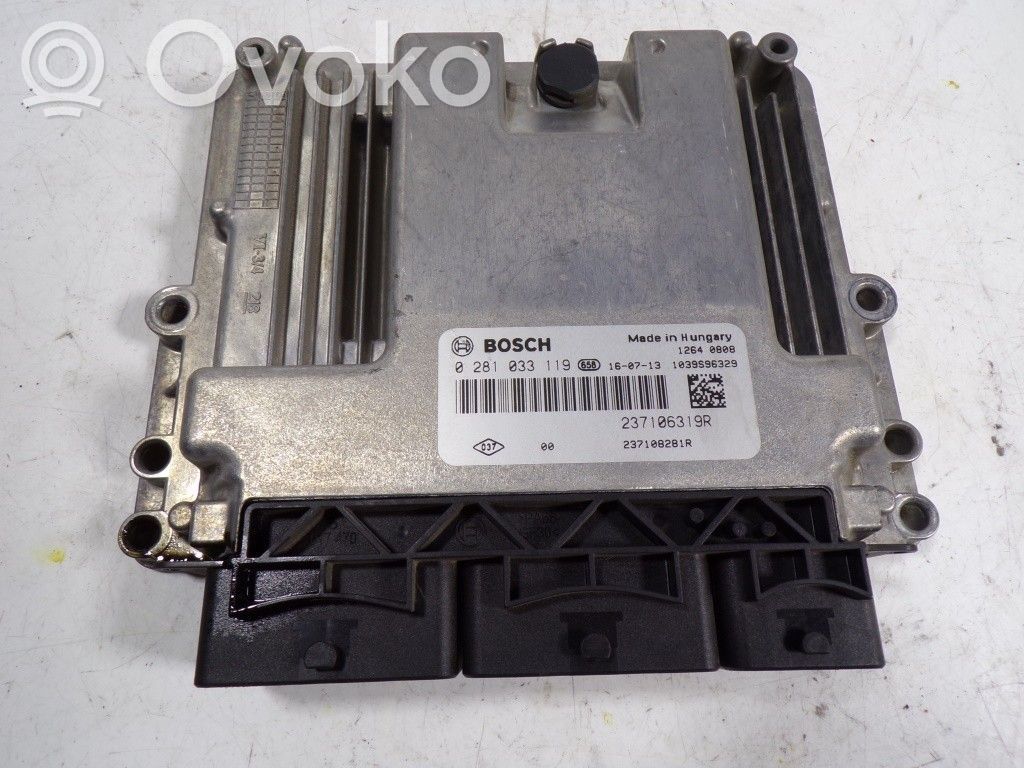 Moottorin ohjainlaite/moduuli   237108281R,237106319R,0281033119