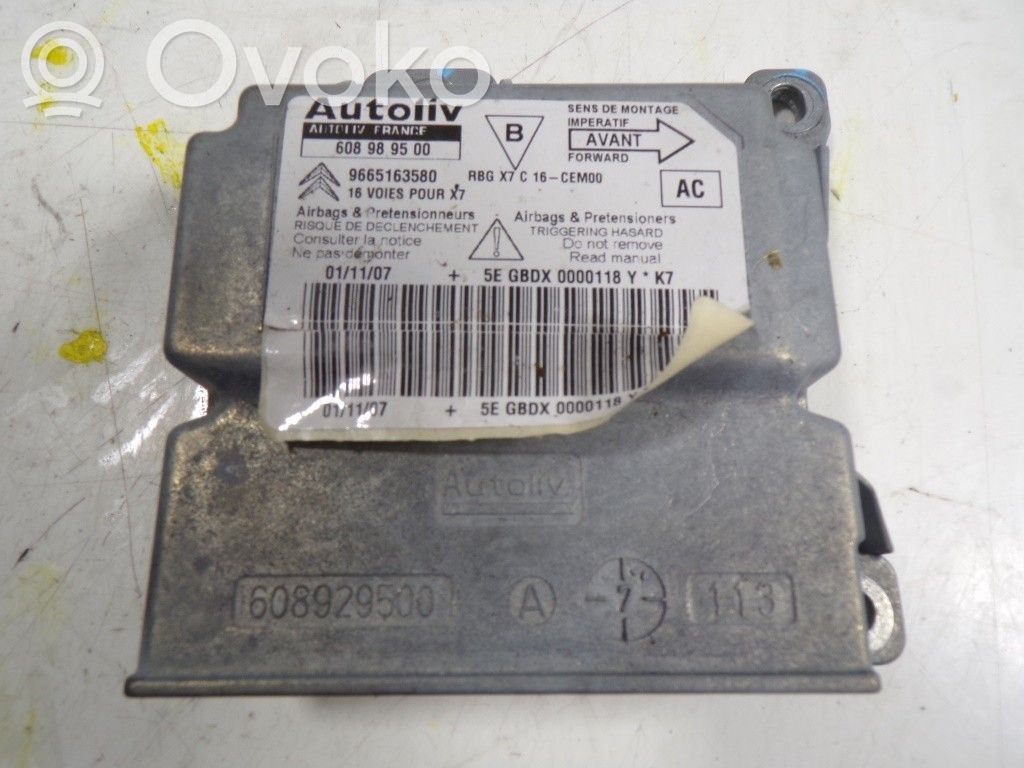 Citroen C5 Airbag control unit/module 