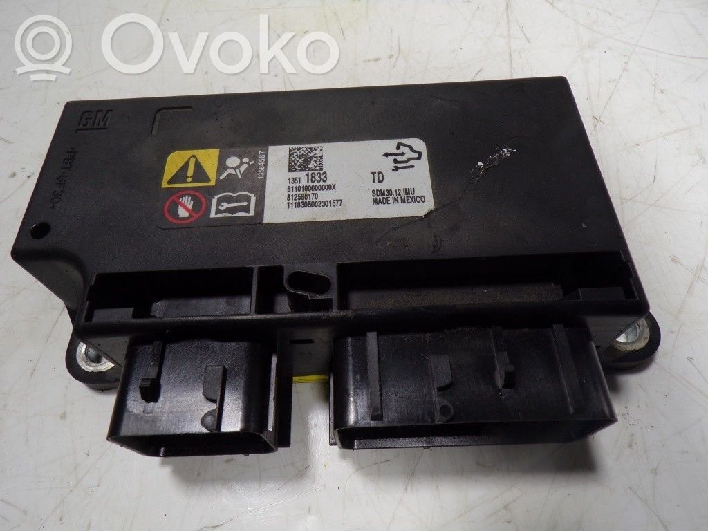 Airbag control unit/module   13511833,13511833,812586170