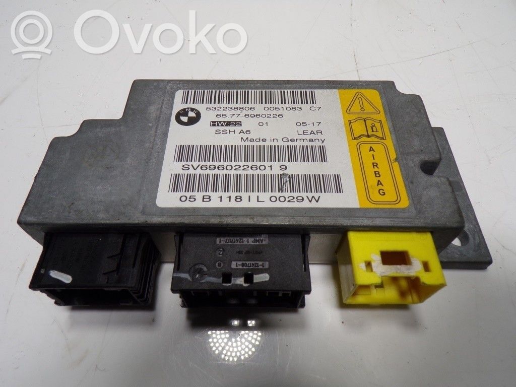 Unidad de control/módulo del Airbag   65776970904,532238806,SV6960226019