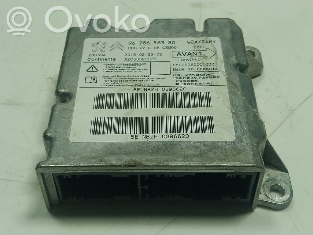 Centralina/modulo airbag   9678656380,9678656380