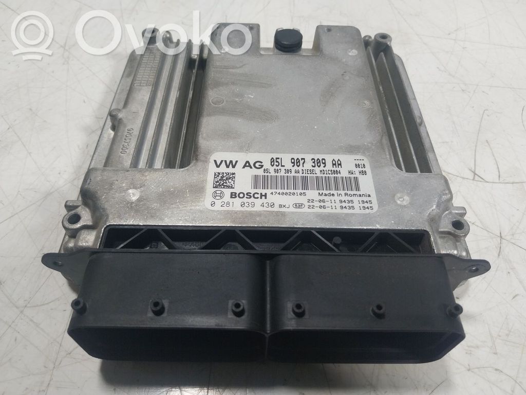 Engine control unit/module   05L906022KL5EN,05L907309AA