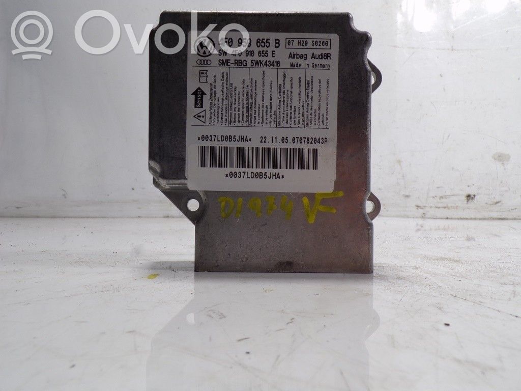 Audi A6 S6 C6 4F Centralina/modulo airbag 