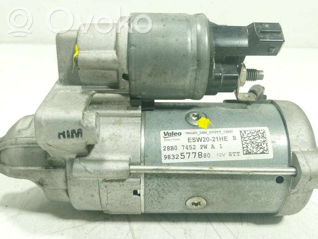 Starter motor   9832577880