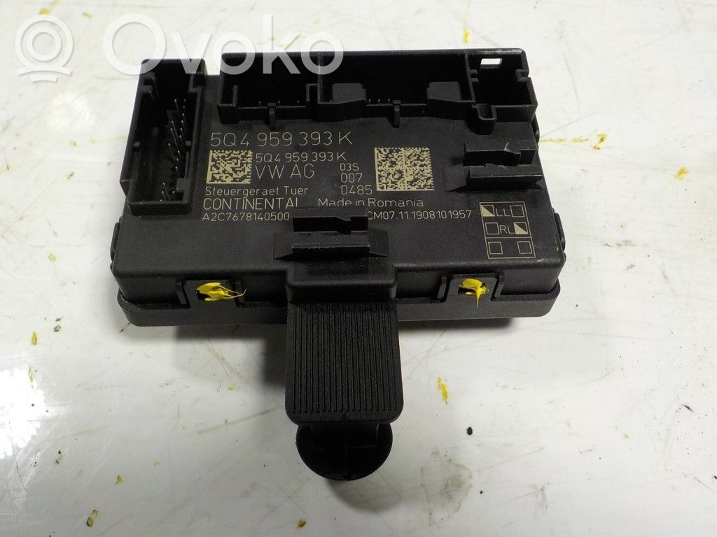 Other control units/modules   5Q4959392K,5Q4959393K,A2C7678140500