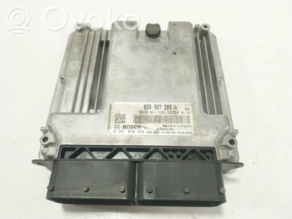 Unidad de control/módulo del motor   059907309A,059907309A