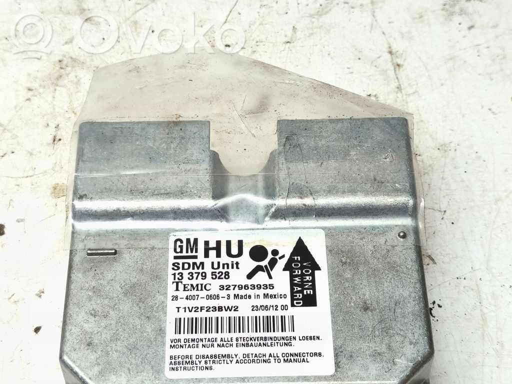 Opel Corsa D Module de contrôle airbag 