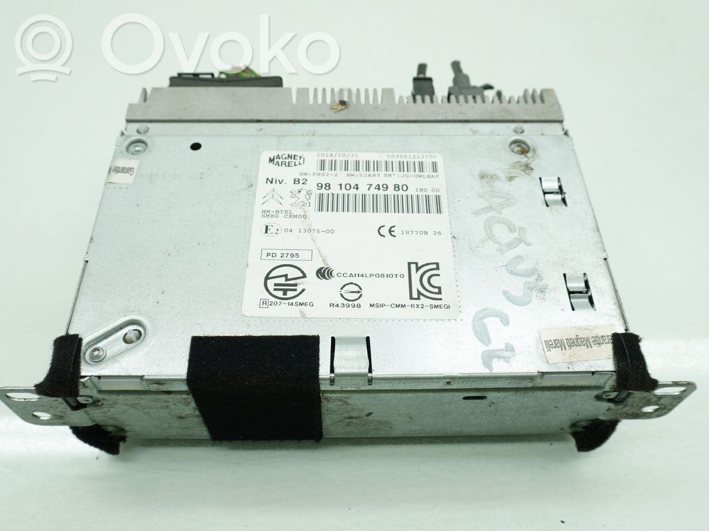 Citroen C4 Cactus Unidad delantera de radio/CD/DVD/GPS 