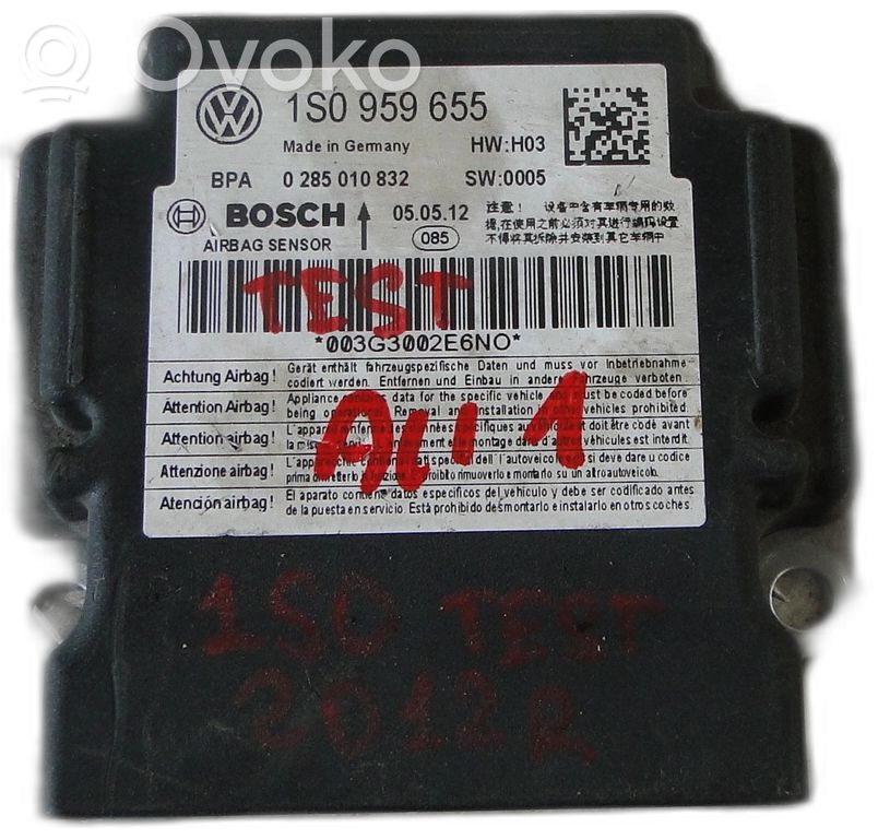 Skoda Citigo Airbag control unit/module 